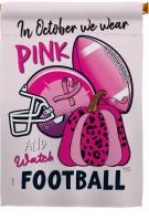 Pink Football House Flag