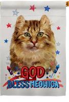 Patriotic American Curl House Flag