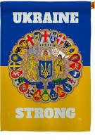 Ukraine Strong House Flag