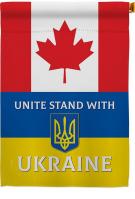 Canada Stand With Ukraine House Flag