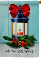 Christmas Lantern House Flag