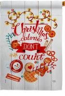 Christmas Calories House Flag