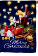 Christmas Wishes Decorative House Flag