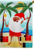 Santa Vacation House Flag