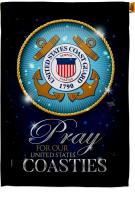 Pray United States Coasties House Flag