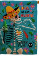 Dia de Muertos Fun House Flag