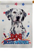 Patriotic Dalmatian House Flag