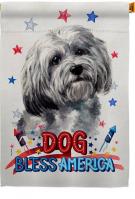 Patriotic Havanese House Flag