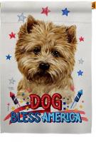 Patriotic Cairn Terrier House Flag