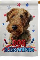 Patriotic Welsh Terrier House Flag