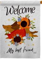 Welcome Best Friend House Flag