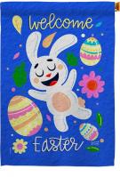 Funny Easter Bunny House Flag