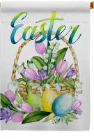 Spring Easter Baskets House Flag