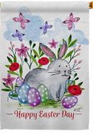 Spring Bunny Decorative House Flag