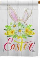 Floral Easter House Flag