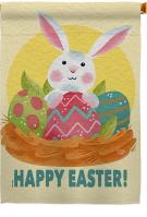 Easter Bunny Fun House Flag