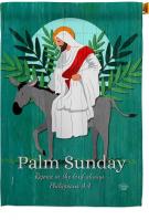 Rejoice Palm Sunday House Flag