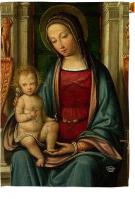 Mother Mary And Child House Flag