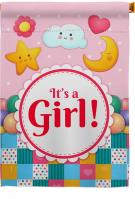 It\'s A Baby Girl House Flag