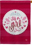 It\'s A Girl Decorative House Flag