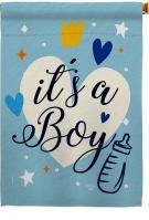 It\'s A Boy Decorative House Flag