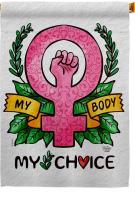 My Choice My Body House Flag