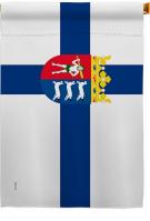 Province Of Finland Lapin laani.vaakuna.1997 House Flag