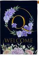 Welcome Q Monogram House Flag