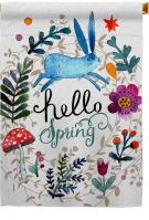 Hello Spring House Flag