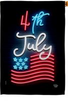 Lightful 4th July House Flag