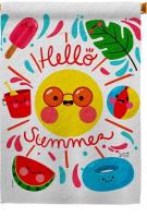 Hello Summer Decorative House Flag