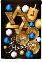 Happy Hanukkah Impressions House Flag