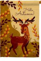 Autumn Deer House Flag