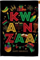 Kwanzaa Holiday House Flag