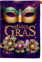 Masquerade Mardi Gras House Flag