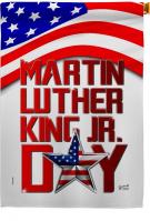Happy Martin Luther King Junior Day House Flag