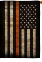 Thin Orange Line House Flag