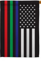 US Thin Blue Green Red Line Decorative House Flag