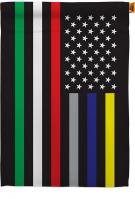 US First Responders Line House Flag