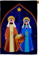 Nativity Of Jesus Decorative House Flag