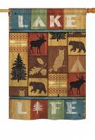 Lake Life House Flag