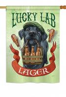 Lucky Lab Lager House Flag