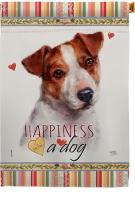 Jack Russell Terrier Happiness House Flag