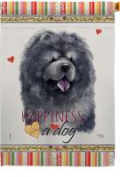 Black Chow Happiness House Flag