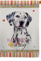 Dalmatian Happiness House Flag