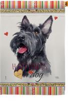 Scottish Terrier Happiness House Flag