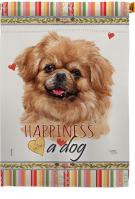 Tibetan Spaniel Happiness House Flag
