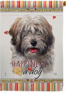 Tibetan Terrier Happiness House Flag