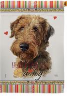 Welsh Terrier Happiness House Flag