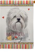 Lhasa Apso Happiness House Flag